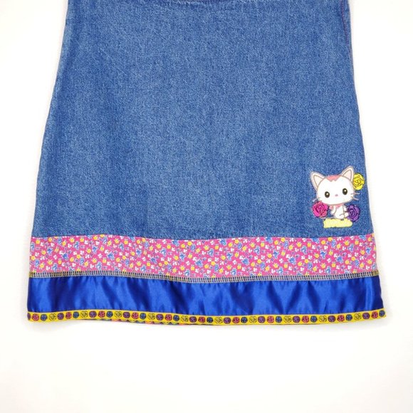 Sanrilo Smiles Girls Hello Kitty Denim Skirt, XL - Picture 3 of 9